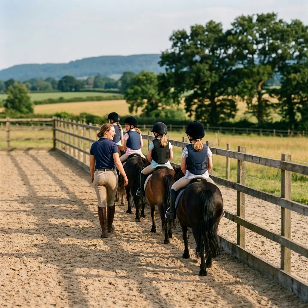 Cours de poney à Saint-Galmier, Loire